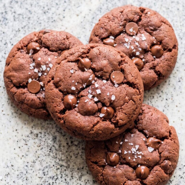 Eggless Double Chocolate Cookies