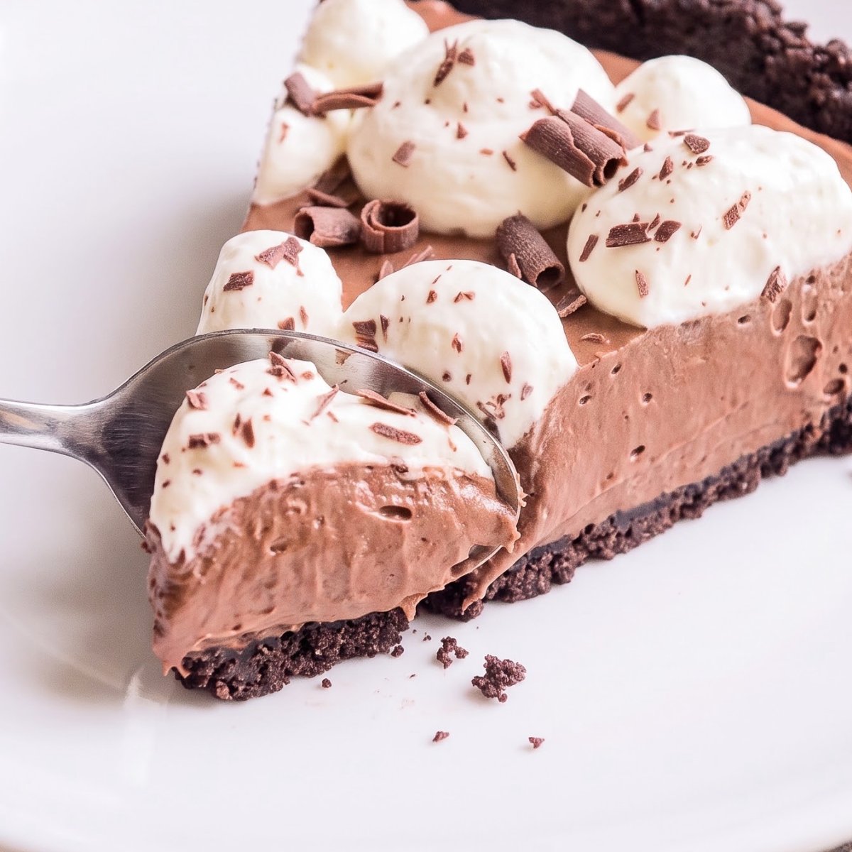 Eggless French Silk Pie