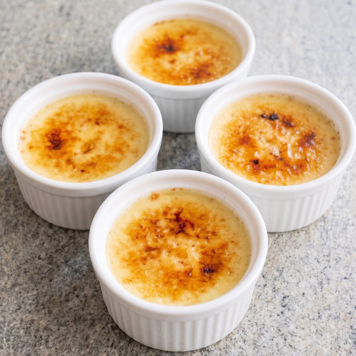 Eggless French Vanilla Creme Brulee