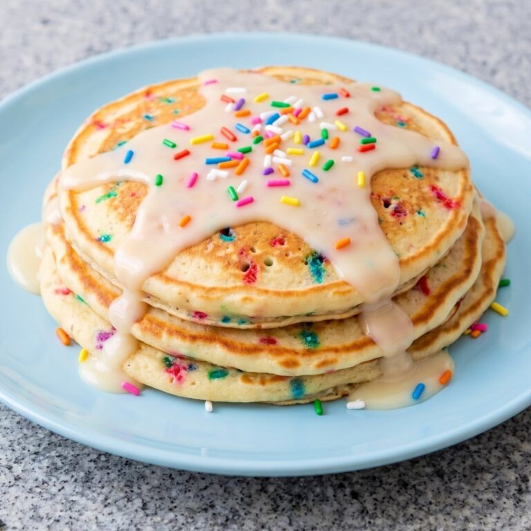 Eggless Funfetti Pancakes
