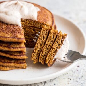 Eggless Gingerbread Pancakes