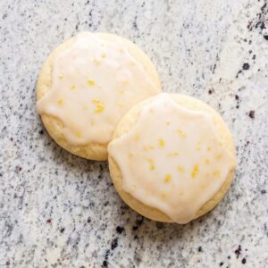 Eggless Glazed Lemon Cookies