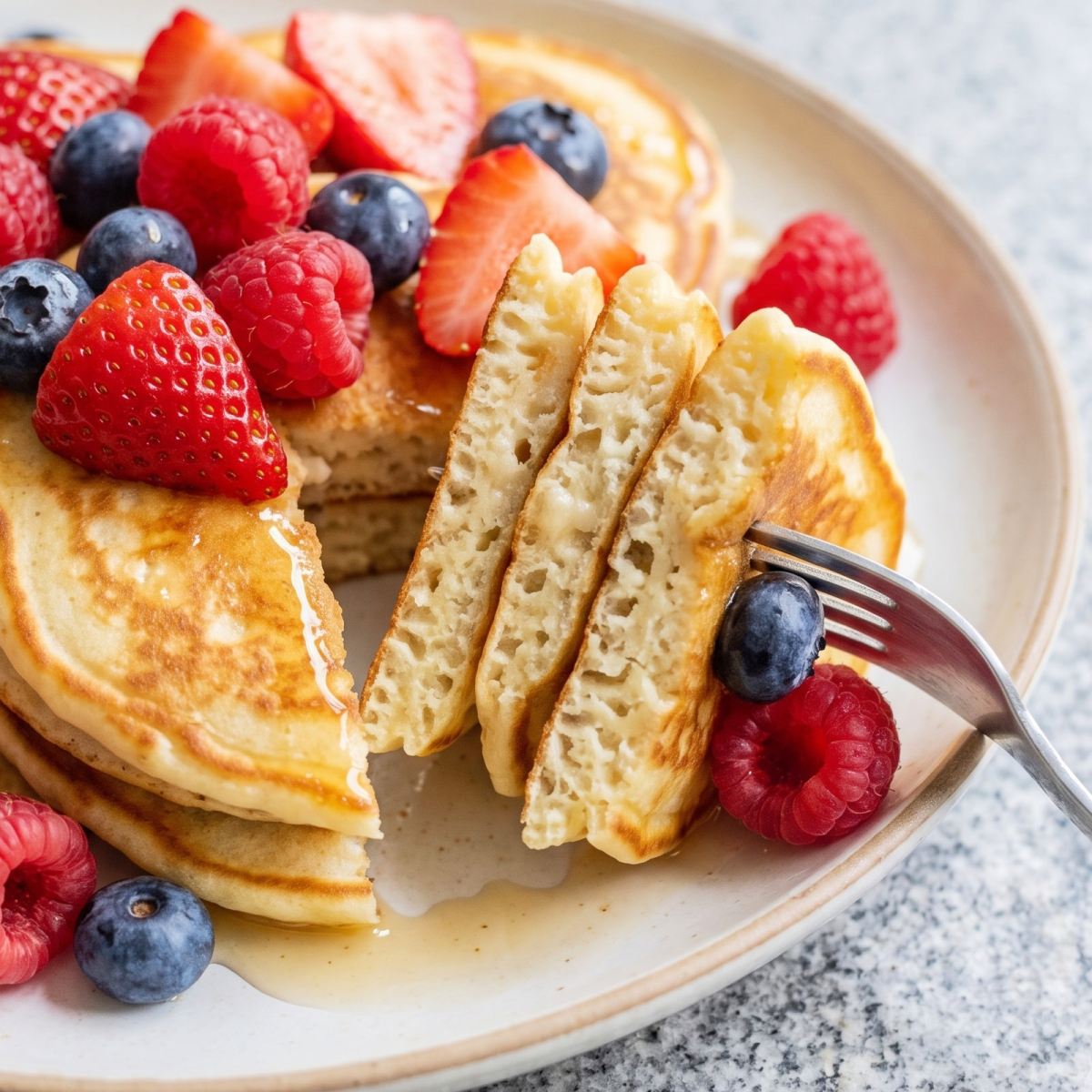Eggless Greek Yogurt Pancakes