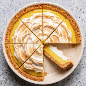 Eggless Lemon Meringue Pie