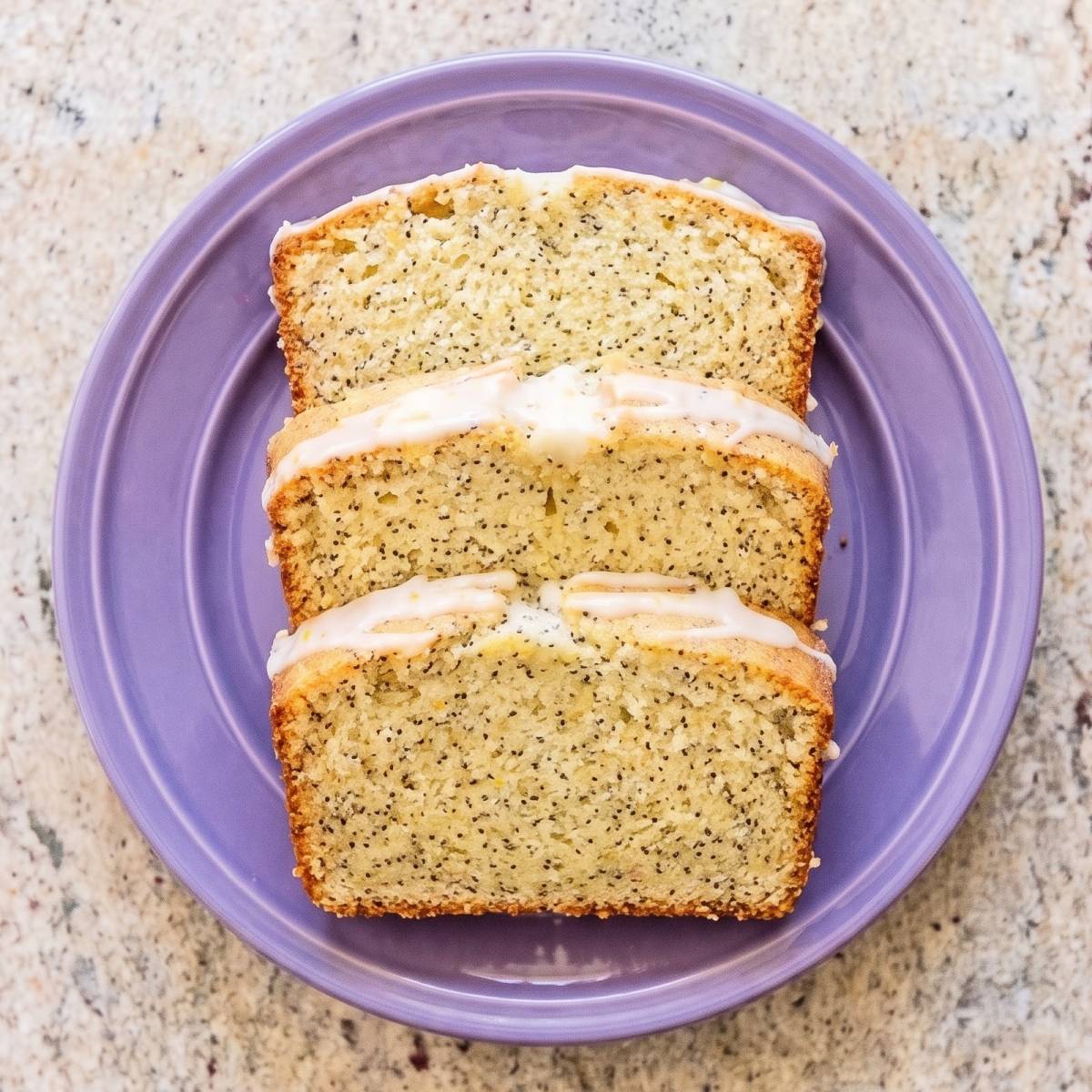 Eggless Lemon Poppy Seed Loaf Cake