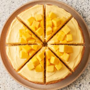 Eggless Mango Cream Cake