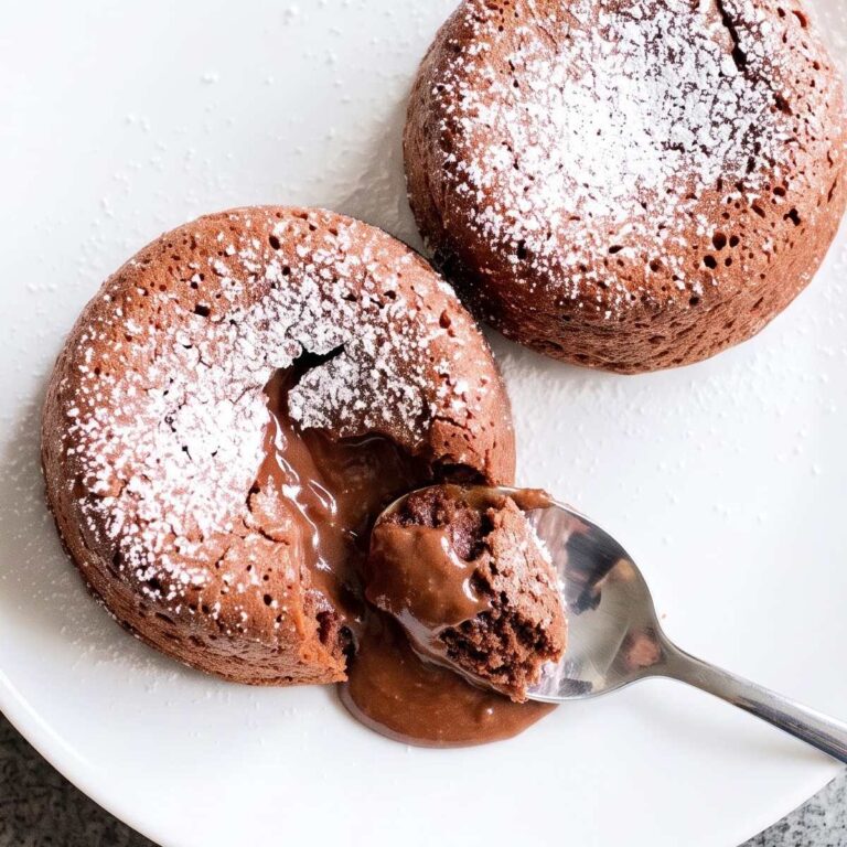 Eggless Molten Chocolate Lava Cakes