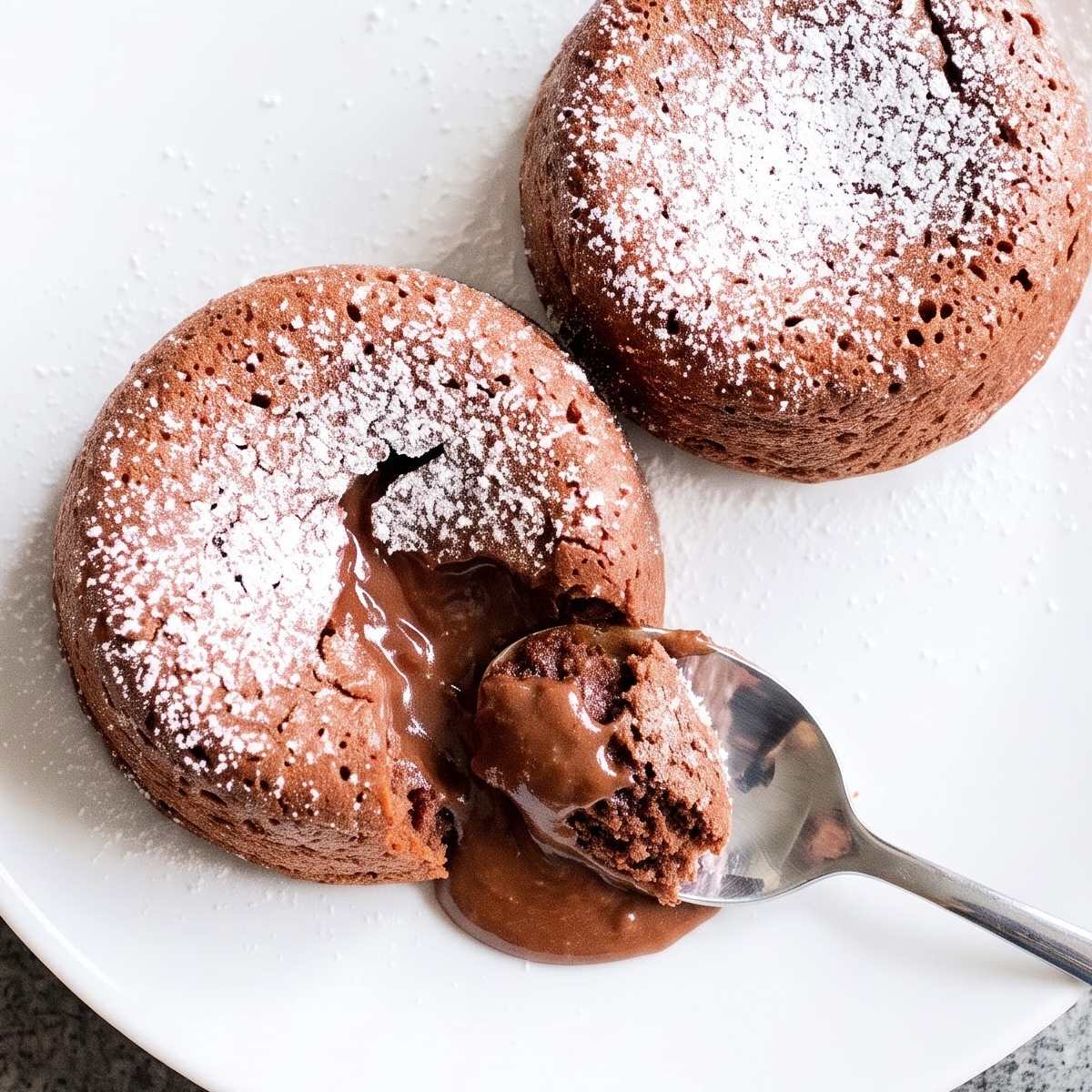 Eggless Molten Chocolate Lava Cakes