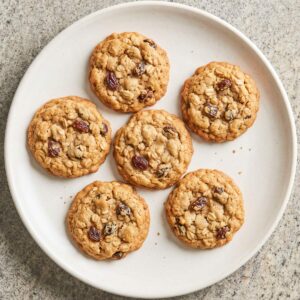 Eggless Oatmeal Raisin Cookies