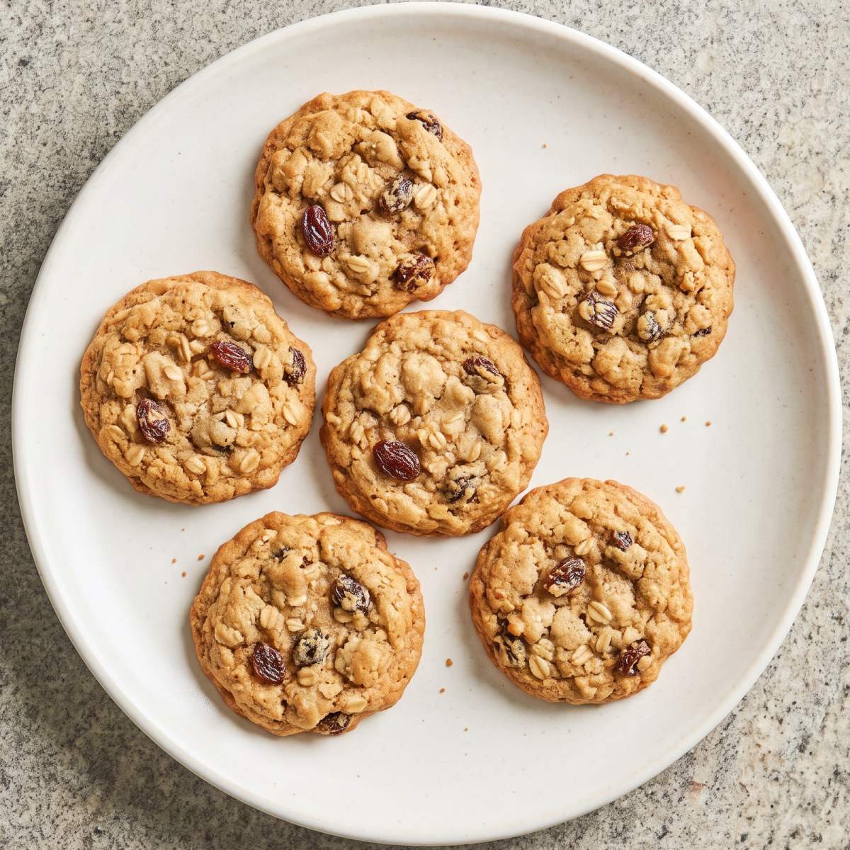 Eggless Oatmeal Raisin Cookies