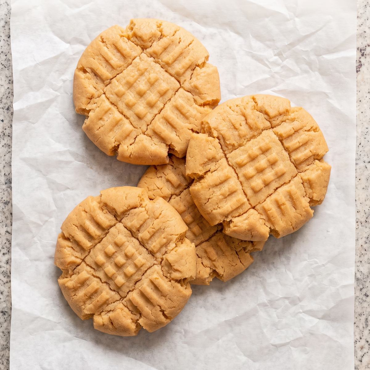 Eggless Peanut Butter Cookies