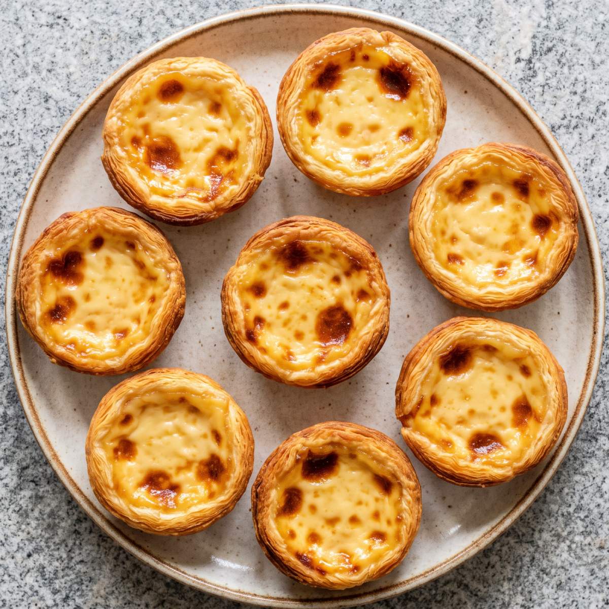 Eggless Portuguese Custard Tarts