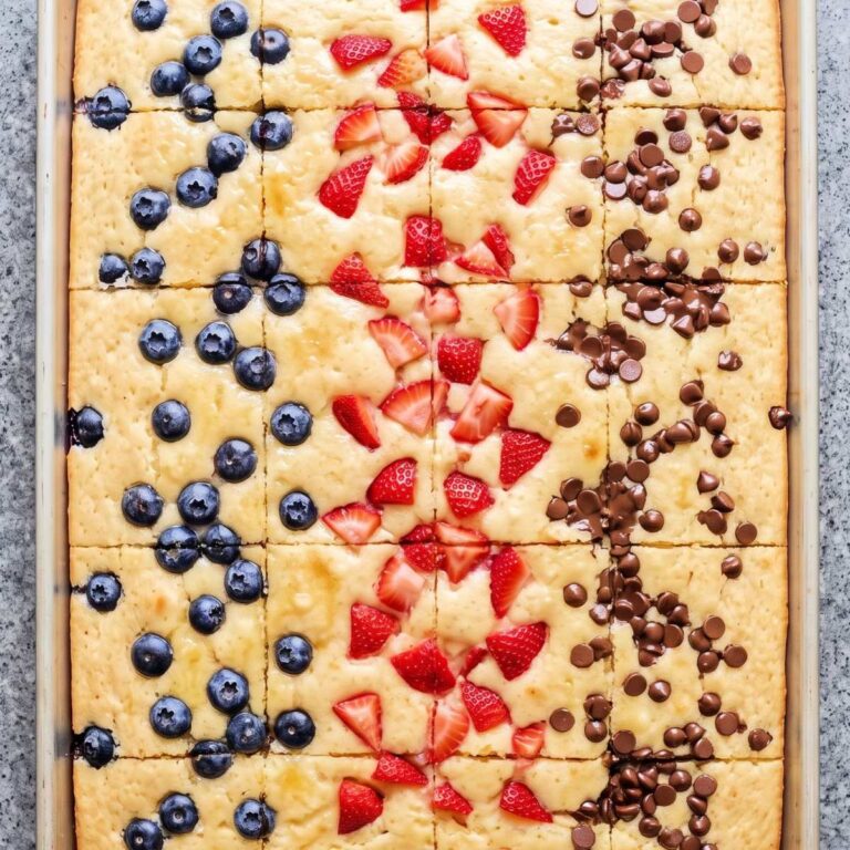 Eggless Sheet Pan Pancakes