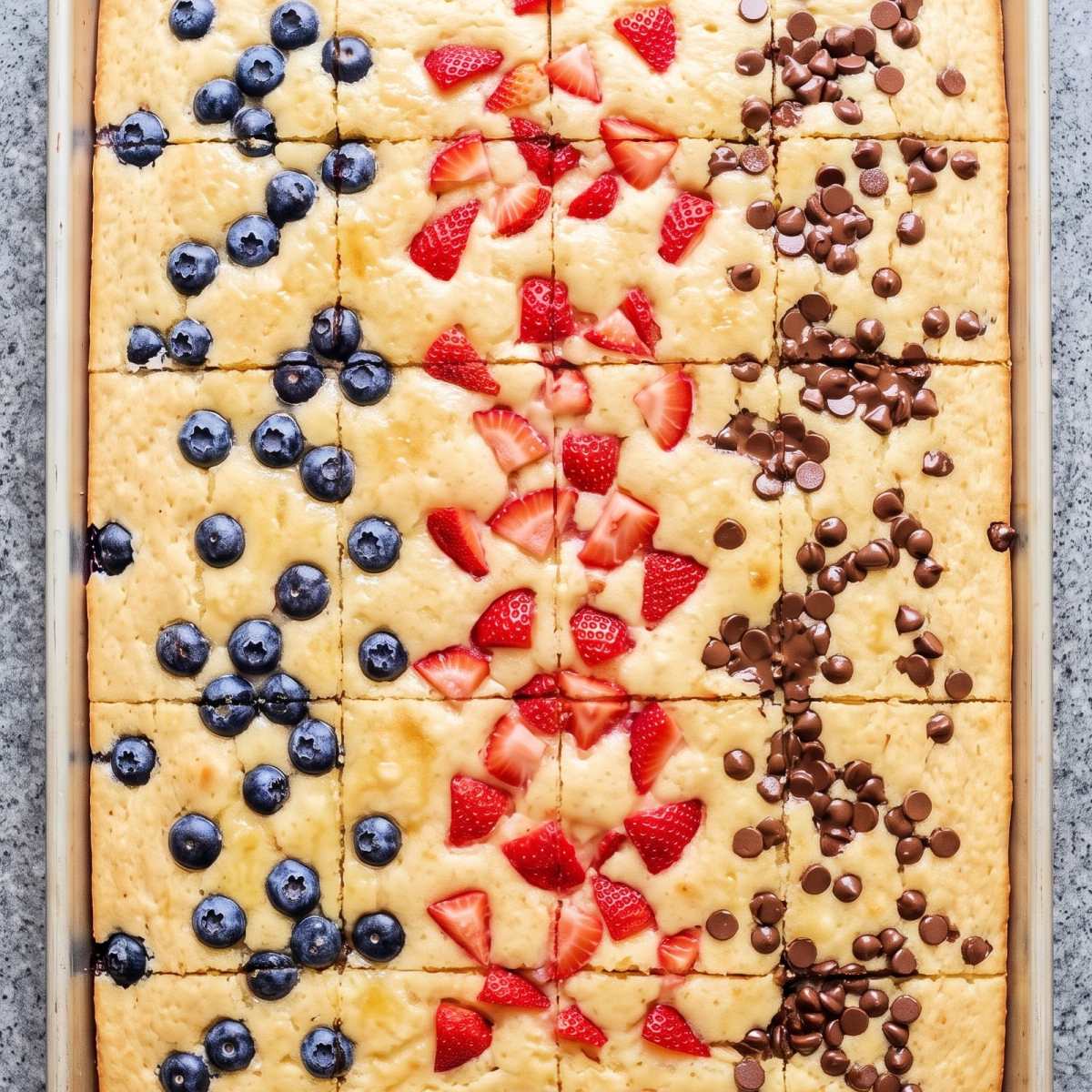 Eggless Sheet Pan Pancakes