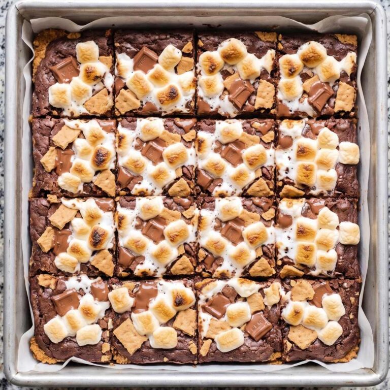 Eggless S’mores Brownies