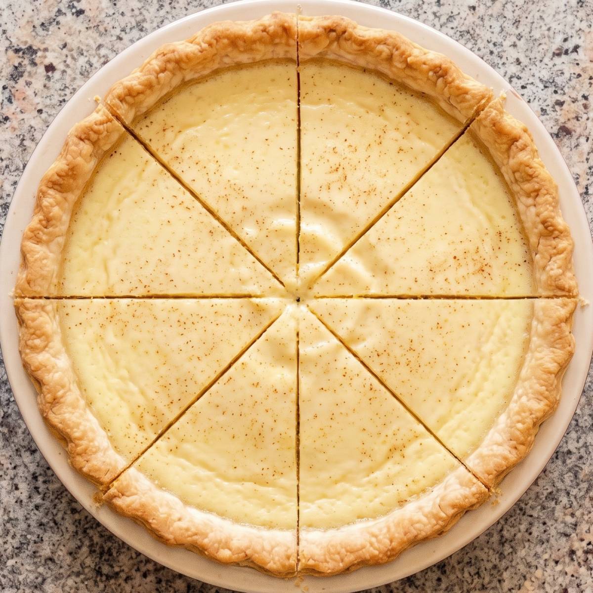 Eggless Southern Buttermilk Pie