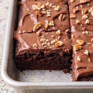 Eggless Texas Sheet Cake