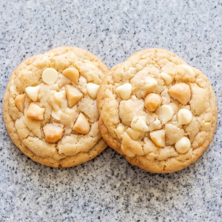 Eggless White Chocolate Macadamia Cookies